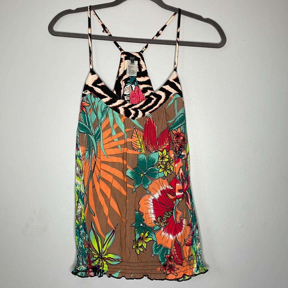 DEPT Tropical Pattern Tank Top